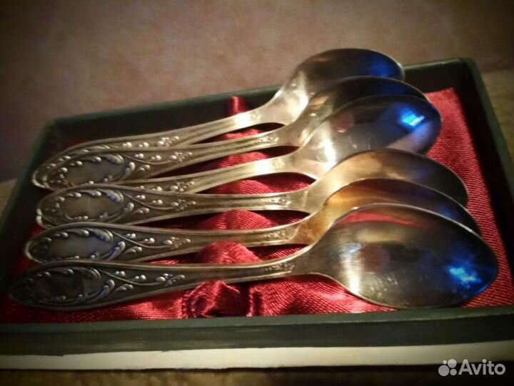 Ложки кофейные, мельхиор