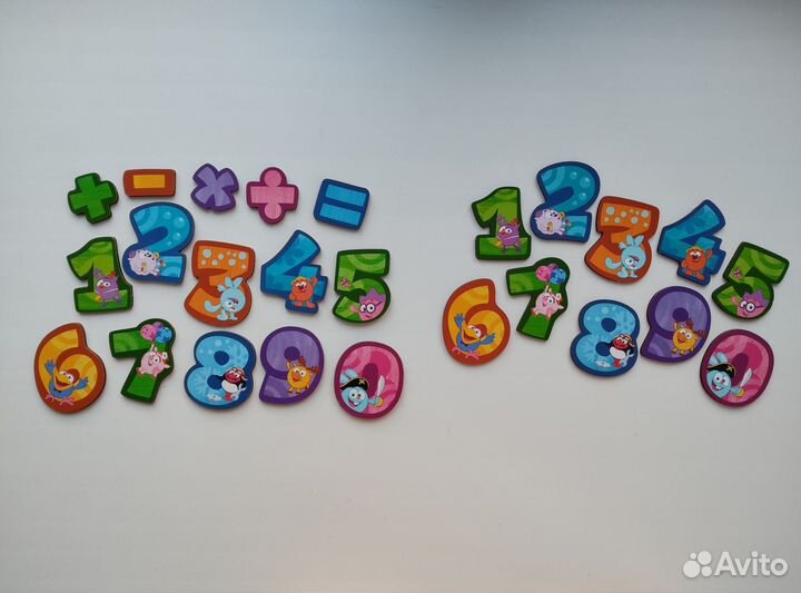 Смешарики цифры магниты