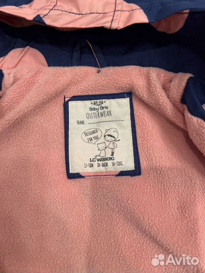 Плащик на девочку на годик 80-86 см