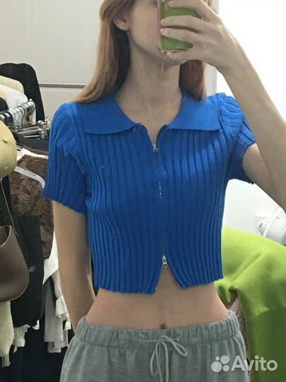 Кроп-топ на молнии