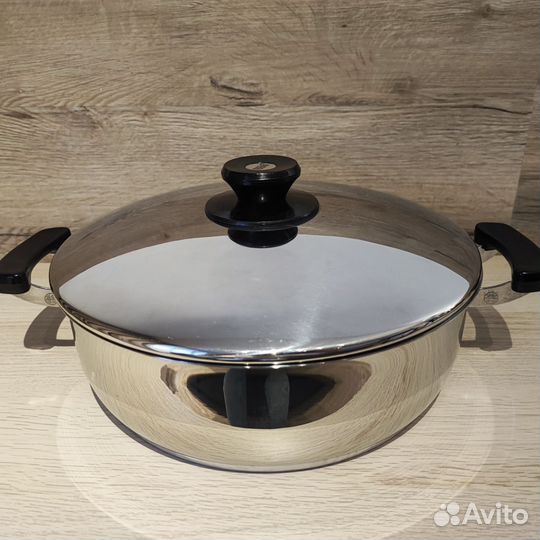 Кастрюля из нержавейки 6 литров, из Италии