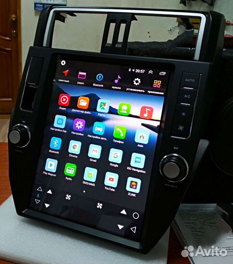 Toyota Land Cruiser Prado Tesla магнитола Android