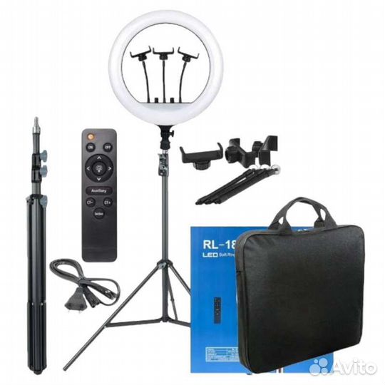 Кольцевая лампа 45 см со штативом