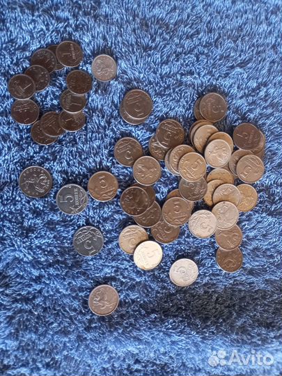 Монеты РФ 1 и 5 коп и др