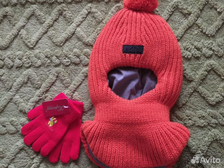 Шапка детская шлем зимняя 52
