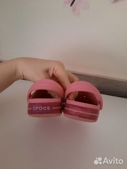 Сабо crocs для девочки c8 с9