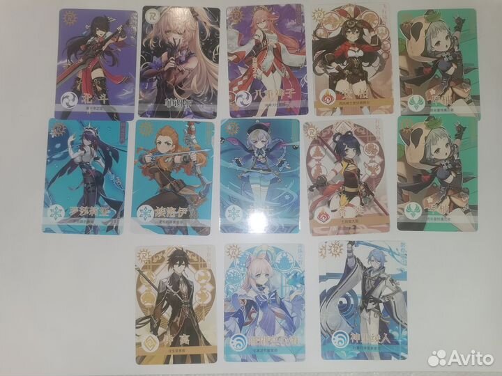 Карточки Genshin Impact