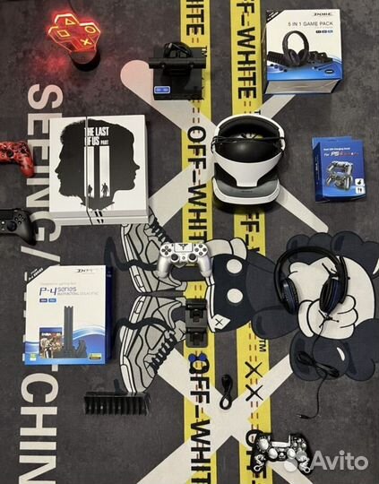 Sony playstation 4 + набор, ps vr шлем