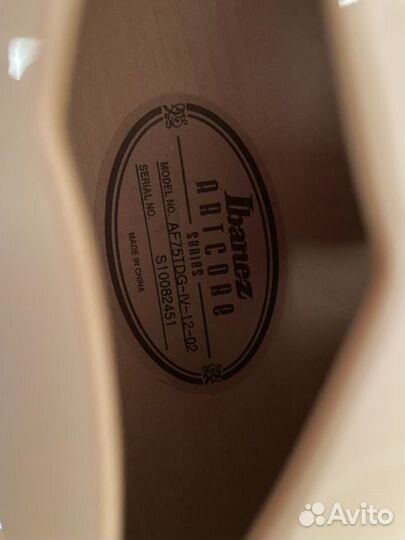 Полуакустика Ibanez artcore af75