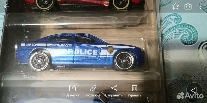 Набор коллекционных машинок Hot Wheels Batman 5шт