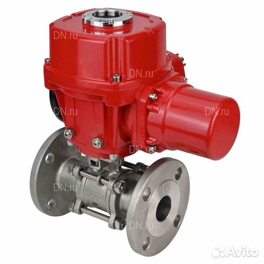 Кран шаровой DN.ru BV3232P(3pc) -FP-F-ISO-H Ду50 Ру40 трехсоставный из нержавеющей стали SS316, флан