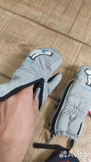 Варежки с мишками р. 92 и р.104