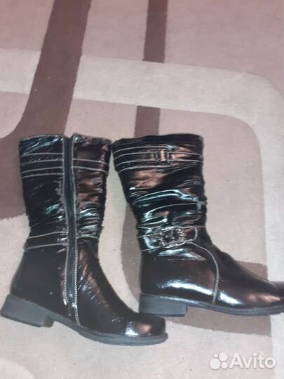 Сапоги лаковые, новые, р.41