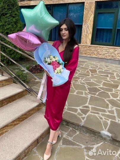 Платье комбинация с накидкой