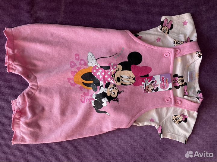 Футболка + песочник с Минни Маус