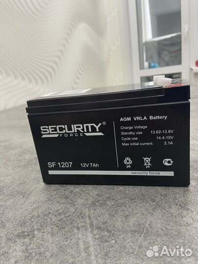 Аккумулятор security force agm vrla battery
