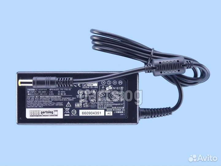 Блок питания для Acer 19V 2.37A 5.5x1.7mm 45W