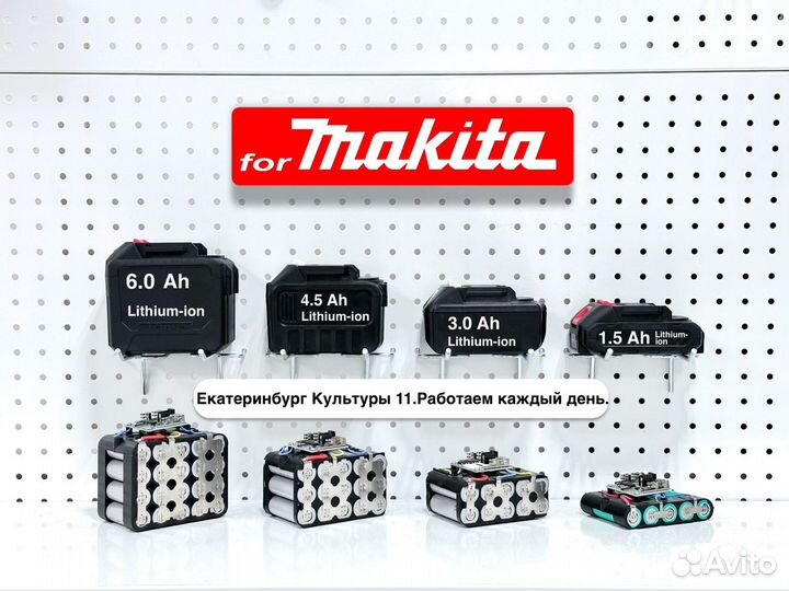 Запчасти для аккумуляторных ушм Makita