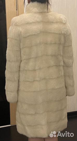 Шуба норковая 44 46 белая