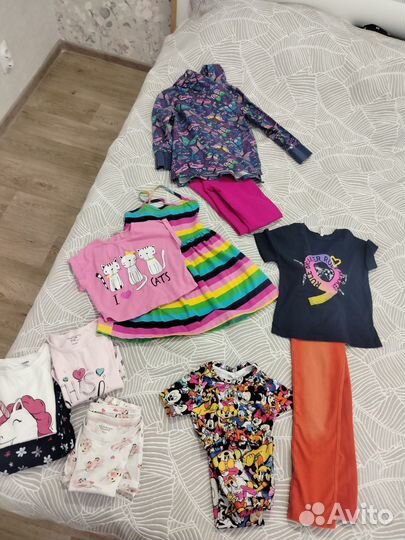 Одежда для девочек вещи 110 116 пакет