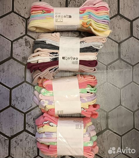 Носки hm новые в наборе 31 32 33 34 35 36 37 38 39