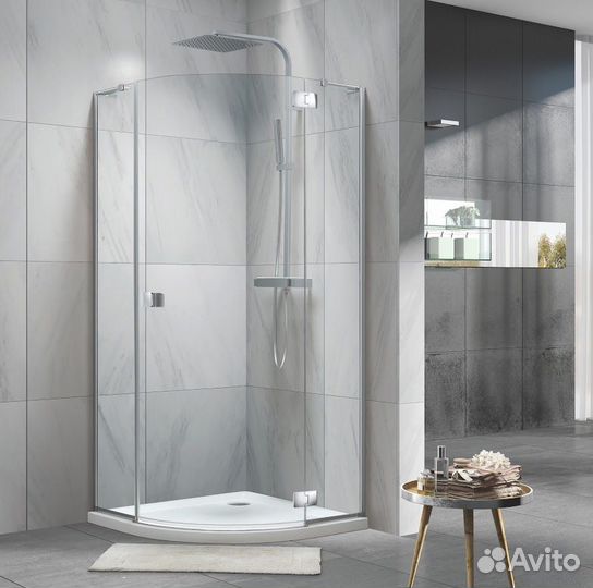 Душевой уголок koller pool Aqua Line 1950x900x900 хром/черный N90pсb