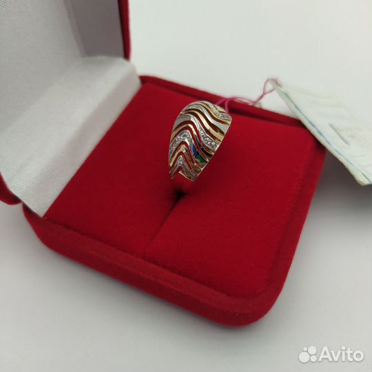 Ф21. Кольцо с биркой юв.завода, золото 585 (id 960