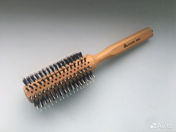 Расческа брашинг Dewal 906 деревянная