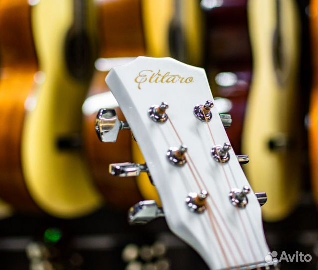 Акустическая гитара Elitaro E4010C White