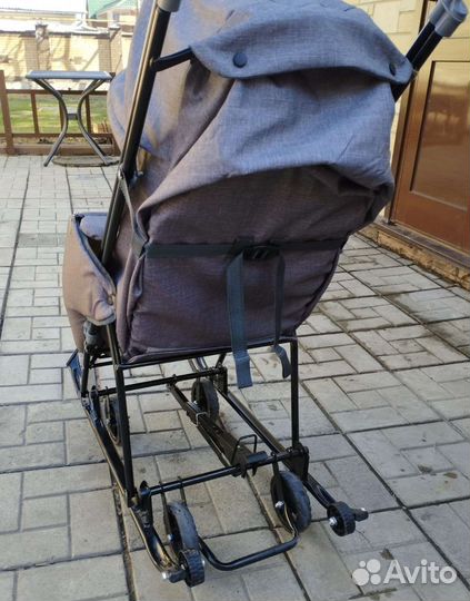 Детские санки коляска galaxy Снежинка универсал 1