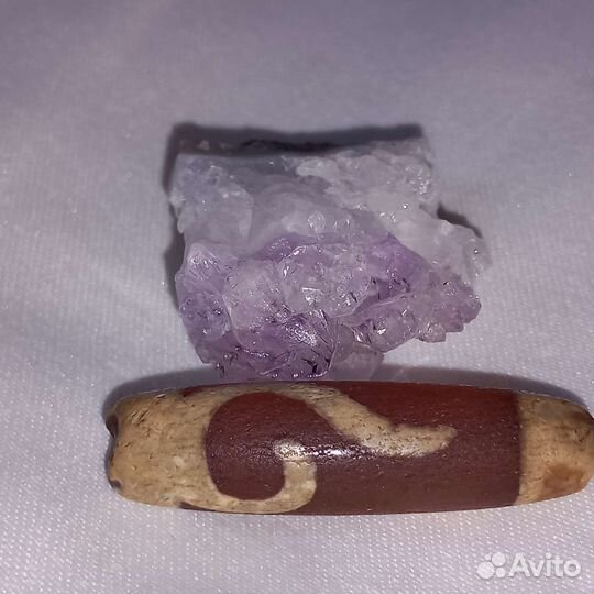 Старинная родовая Дзи Денежный Ключ