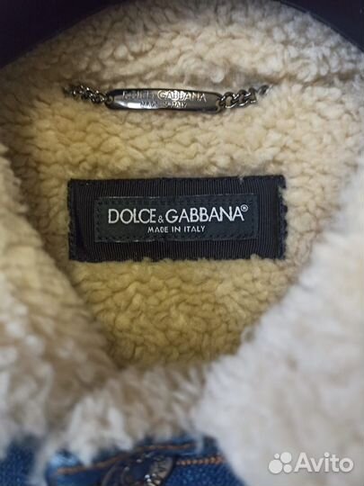 Джинсовая дубленка Dolce Gabbana. Оригинал. 54-56р