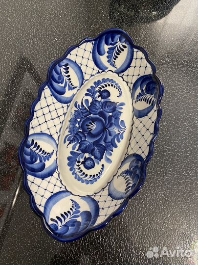 Блюдо гжель