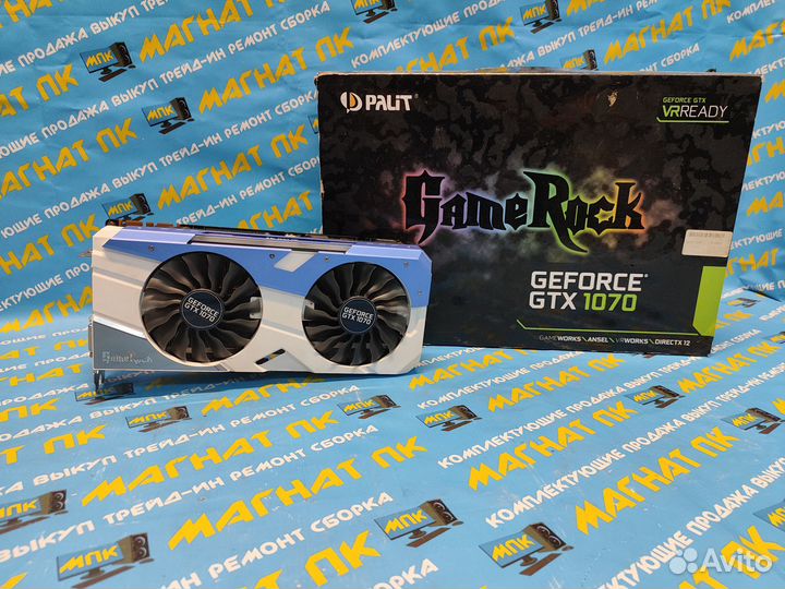 Видеокарта Palit GeForce GTX 1070 8GB GameRock