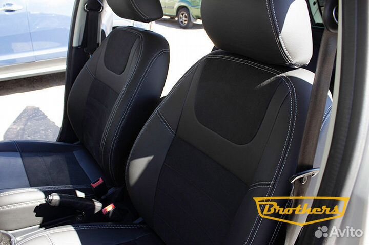 Чехлы уровня перетяжки для Skoda Fabia 2 (07-14г)