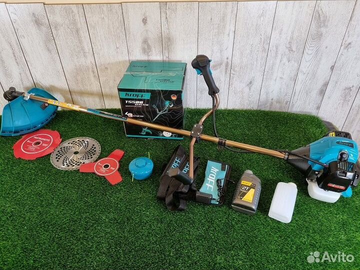 Бензокоса мотокоса триммер Kroff 5500 электростарт