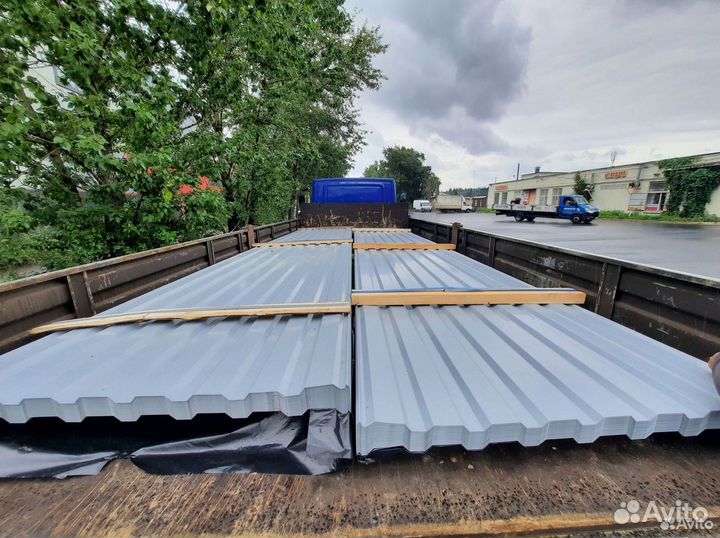 Профлист оцинкованный окрашенный Н-57 0,8х750