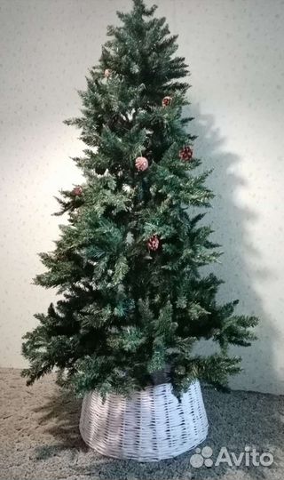 Плетёная юбочка для ёлки