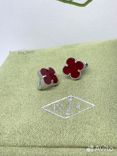 Серьги van cleef