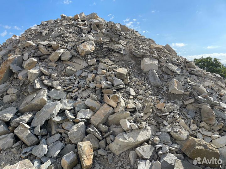 Камень булыжник (горная масса) отгруз. 20 м3 (куб)
