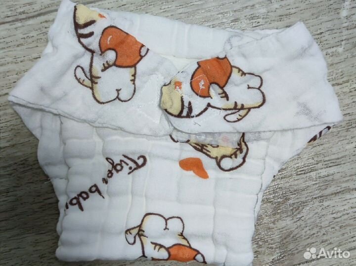 Многоразовые подгузники муслиновые