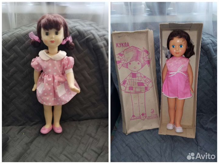 Кукла СССР Загорская редкая паричковая