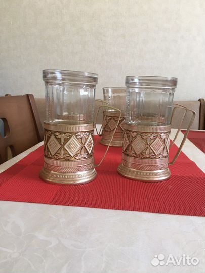 Подстаканник со стаканом