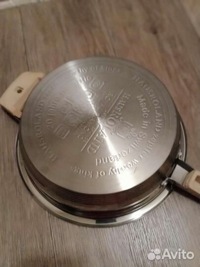 Сковорода новая, толстое дно, нержавеющая сталь