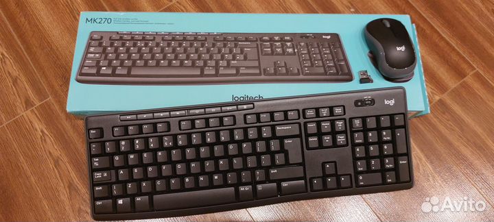 Клавиатура и мышь logitech