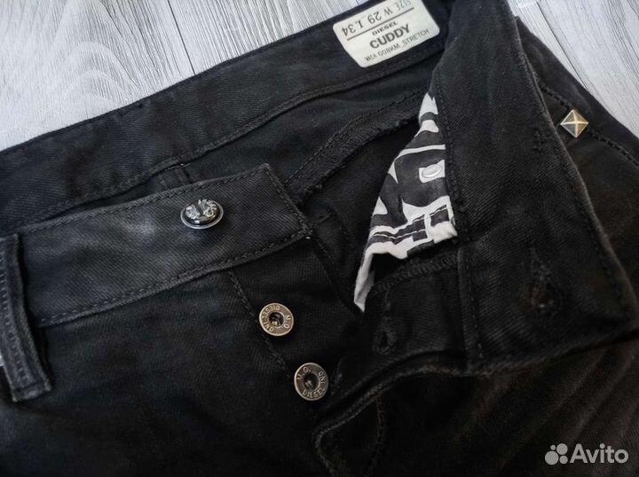 Diesel джинсы 44 (29) женские черные