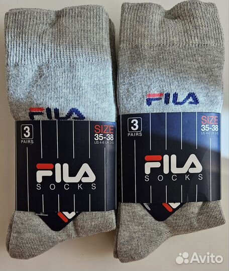 Носки Fila 3 пары 35-38 оригинал