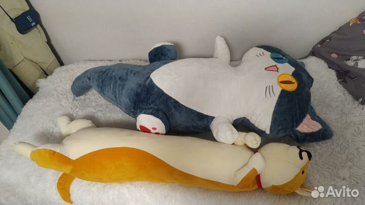 Кот акула кот батон игрушка большой 150 см