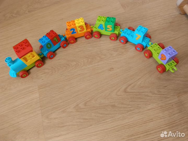 Лего дупло Lego duplo поезд, пожарный