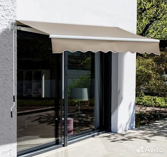 Маркиза механическая 3*2 м. Навес для террасы